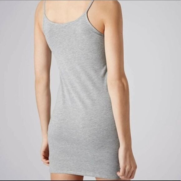 Topshop Bodycon Gray Cami Dress NWT - Picture 3 of 4
